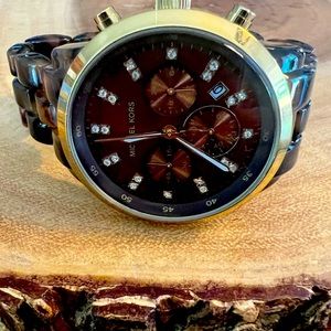 Michael Koras Tortoise Watch- Large Face